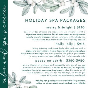 holiday spa packages